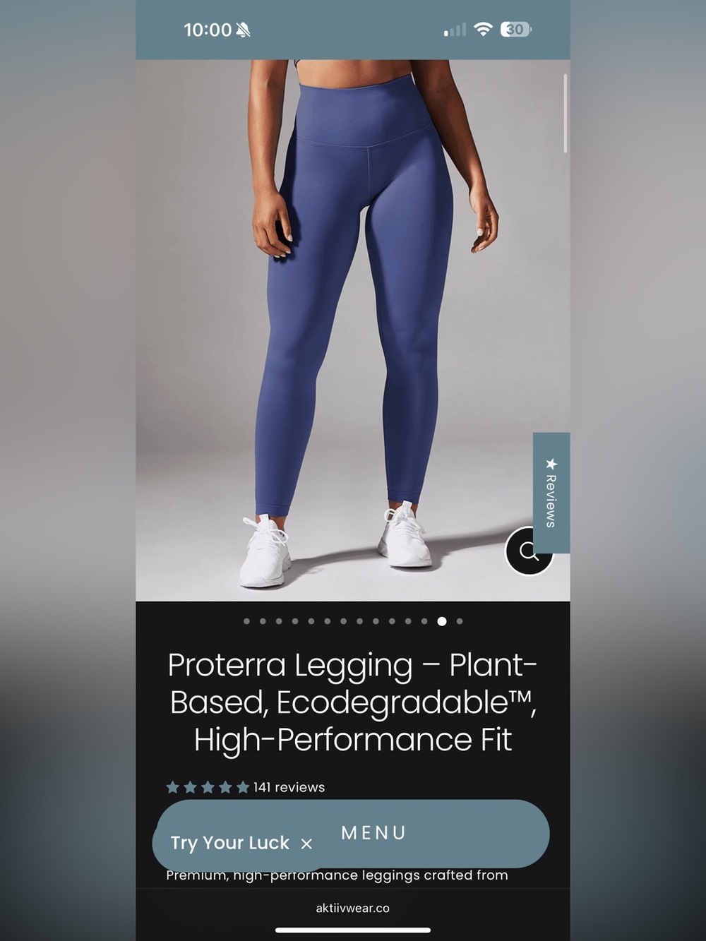 Aktiiv Proterra Legging Plant-Based, Ecodegradable 10 Marlin